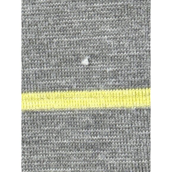 Lululemon Mens Gray & Yellow Striped Polo Shirt Men's Medium - Picture 4 of 5